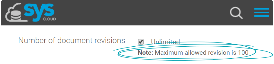 Backup version history limit in SysCloud